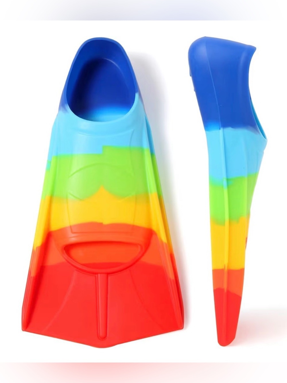 Youth Kids Boys Swim Fins Short Swimming Flippers Training Pool Beach Size Small